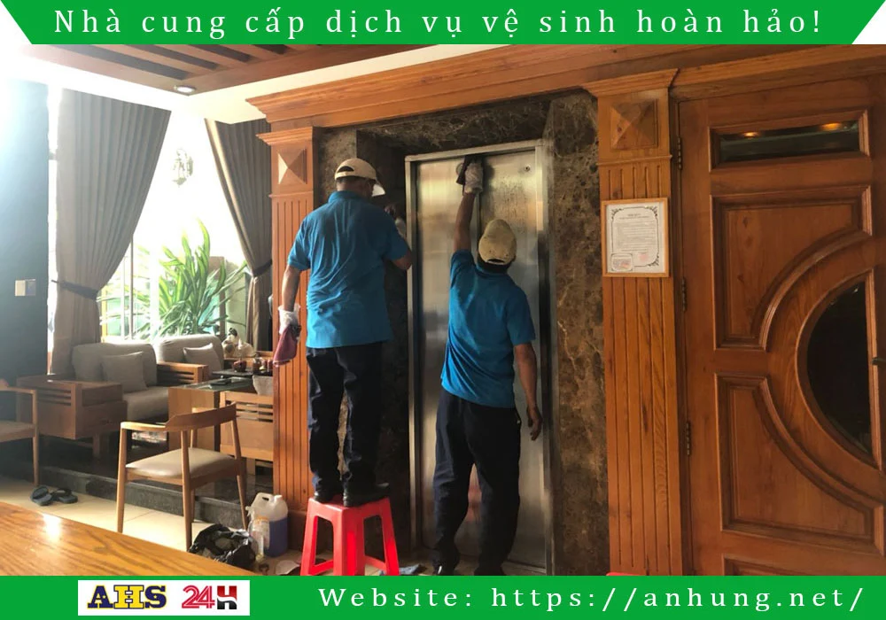 Đánh bóng inox thang máy 3 danh bong inox thang may