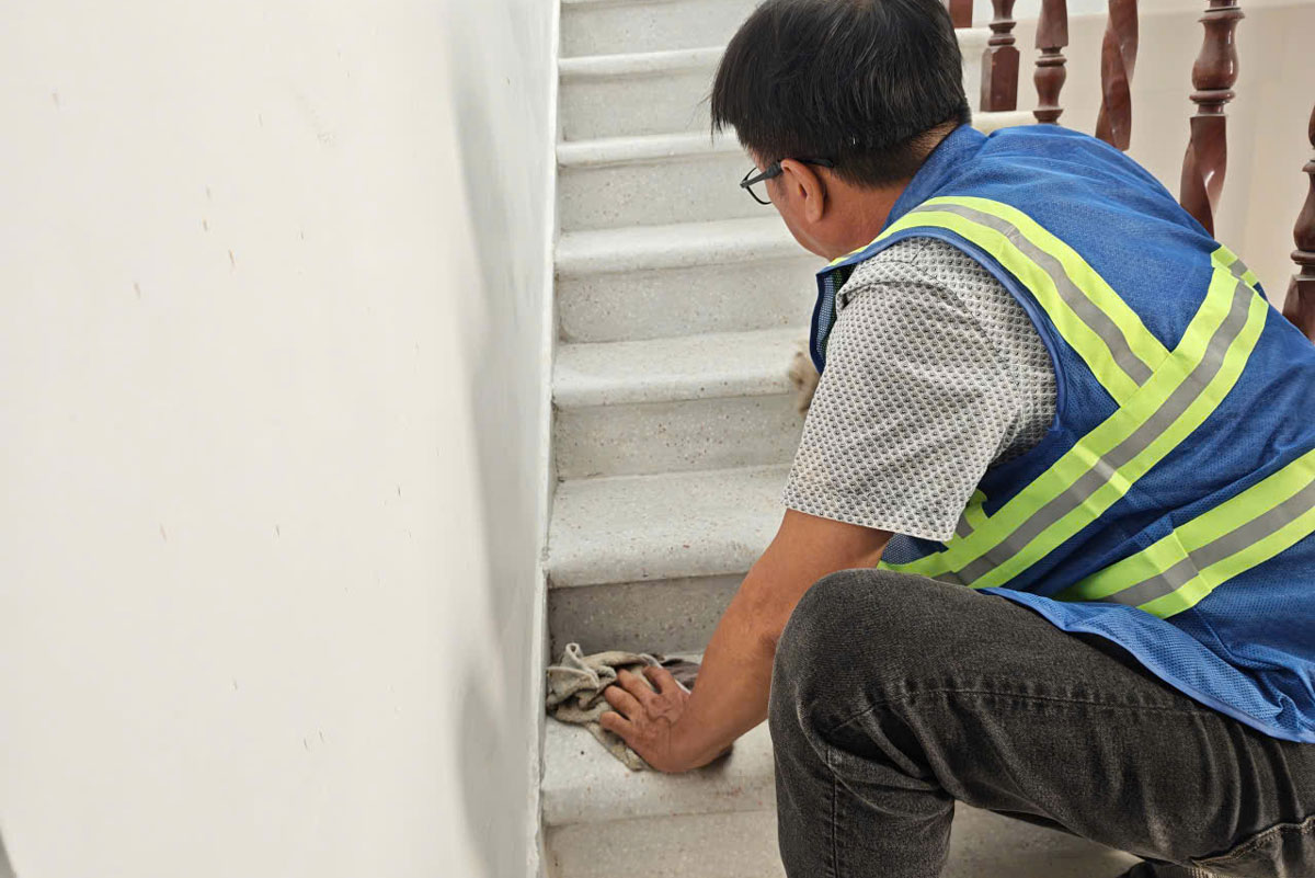 đánh bóng cầu thang đá mài